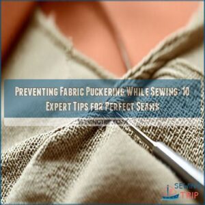 preventing fabric puckering while sewing