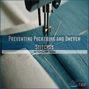 Preventing Puckering and Uneven Stitches