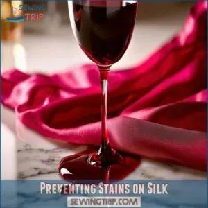 Preventing Stains on Silk