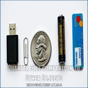 Quarter Size Comparison to Other Objects