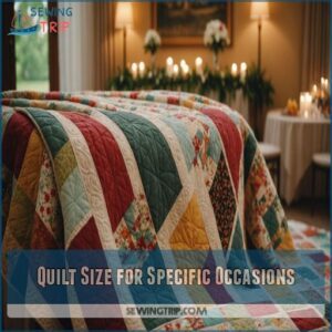 Quilt Size for Specific Occasions