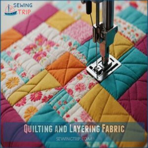 Quilting and Layering Fabric