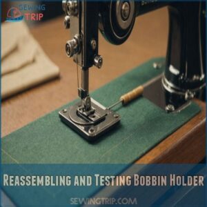 Reassembling and Testing Bobbin Holder