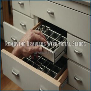 Removing Drawers With Metal Slides