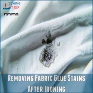 Removing Fabric Glue Stains After Ironing