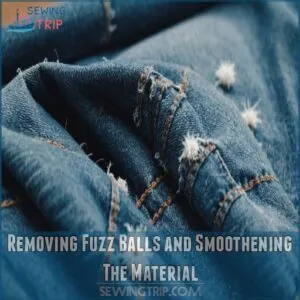 Removing Fuzz Balls and Smoothening The Material