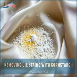 Removing Oil Stains With Cornstarch