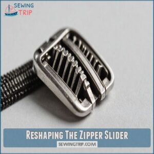 Reshaping The Zipper Slider