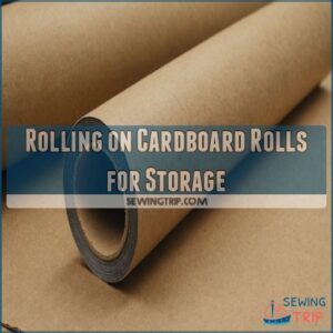 Rolling on Cardboard Rolls for Storage