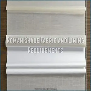 Roman Shade Fabric and Lining Requirements