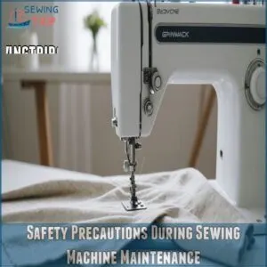 Safety Precautions During Sewing Machine Maintenance