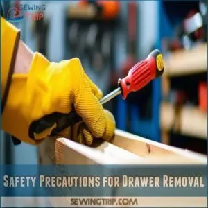 Safety Precautions for Drawer Removal