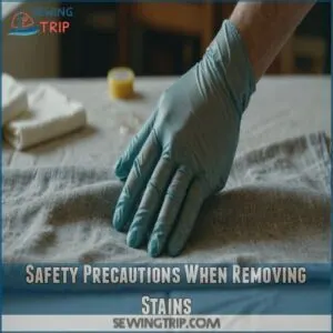 Safety Precautions When Removing Stains