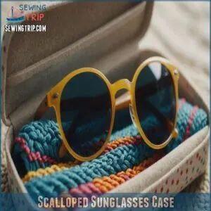 Scalloped Sunglasses Case