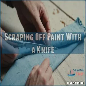 Scraping Off Paint With a Knife