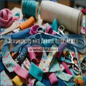 Scrunchies and Fabric Bookmarks