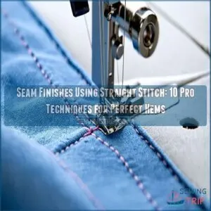 seam finishes using straight stitch sewing machine