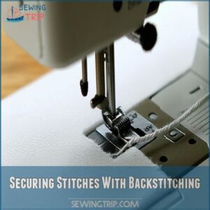 Securing Stitches With Backstitching