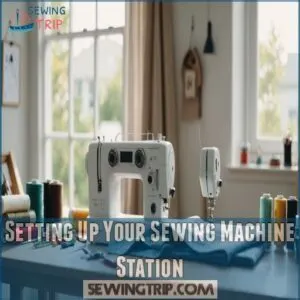 Setting Up Your Sewing Machine Station