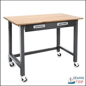 Seville Classics UltraGraphite Wood Top