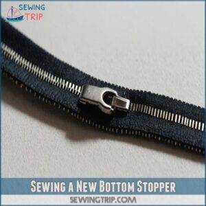 Sewing a New Bottom Stopper