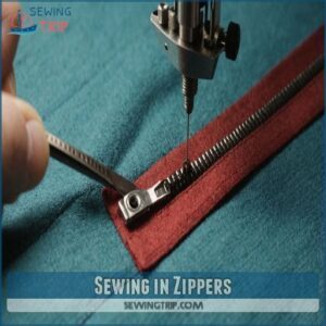 Sewing in Zippers