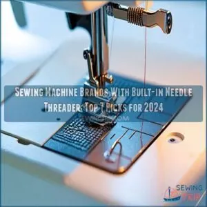 sewing machine brands with built in needle threader