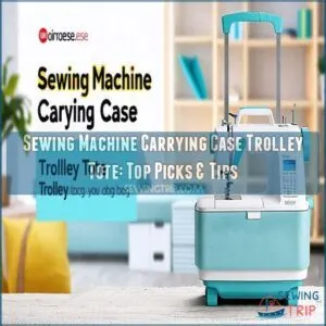 sewing machine carrying case trolley tote bag