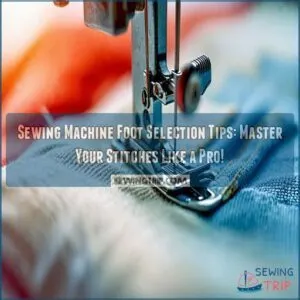 sewing machine foot selection tips