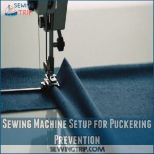 Sewing Machine Setup for Puckering Prevention