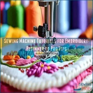 sewing machine tutorials for embroidery