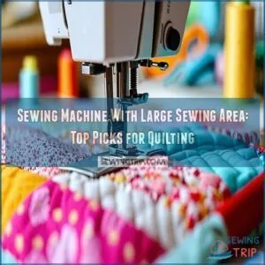 sewing machine with large sewing area