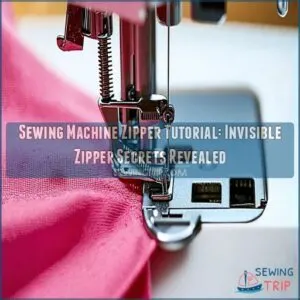 sewing machine zipper tutorial invisible