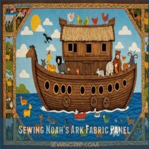 Sewing Noah's Ark Fabric Panel Sewing Noah's Ark Fabric Panel