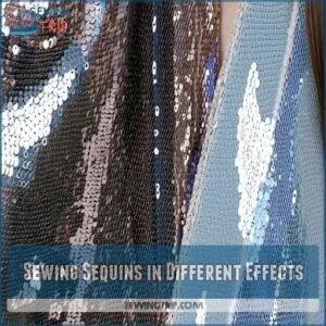 Sewing Sequins in Different Effects