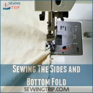 Sewing The Sides and Bottom Fold