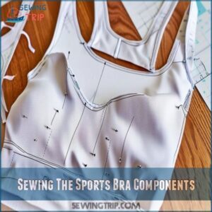 Sewing The Sports Bra Components