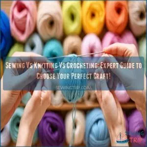 sewing vs knitting vs crocheting