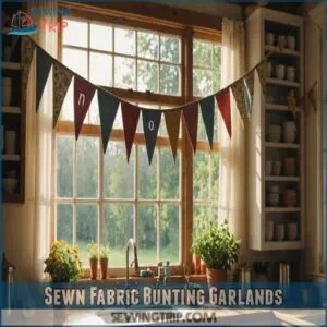 Sewn Fabric Bunting Garlands