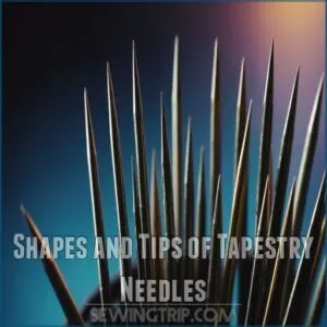 Shapes and Tips of Tapestry Needles