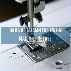 Signs of a Jammed Sewing Machine Needle Signs of a Jammed Sewing Machine Needle