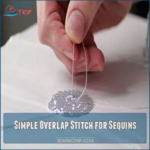 Simple Overlap Stitch for Sequins