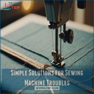 Simple Solutions for Sewing Machine Troubles Simple Solutions for Sewing Machine Troubles