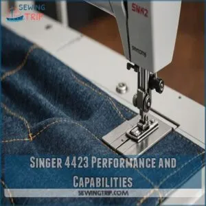 Singer 4423 Performance and Capabilities