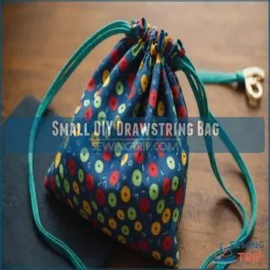 Small DIY Drawstring Bag