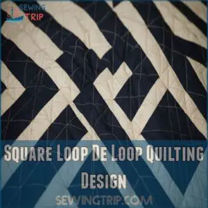 Square Loop De Loop Quilting Design