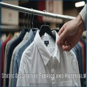 Static Dissipative Fabrics and Materials