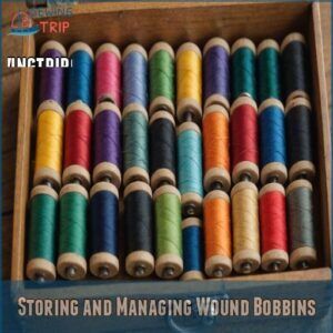 Storing and Managing Wound Bobbins Storing and Managing Wound Bobbins
