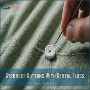 Stronger Buttons With Dental Floss