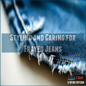 Styling and Caring for Frayed Jeans